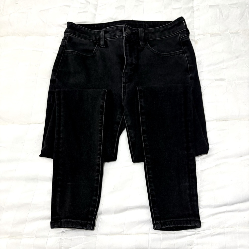 American Eagle Dream Stretch Black Skinny Jeans